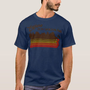 Explore Zion National Park Retro 70s80s Stripe T-Shirt