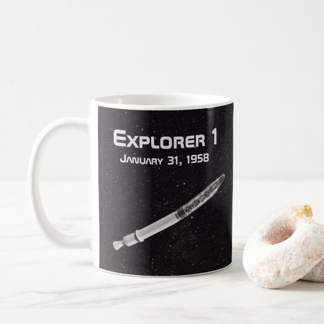 Explorer 1 Satellite Coffee Mug (With Donut)