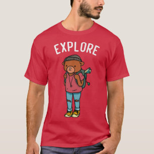 Explorer Backpacking Hiking Bear Premium 715  T-Shirt