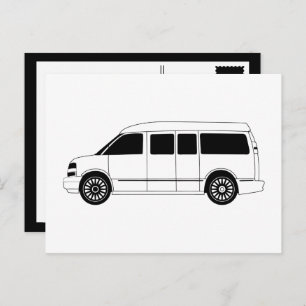 explorer campervan postcard