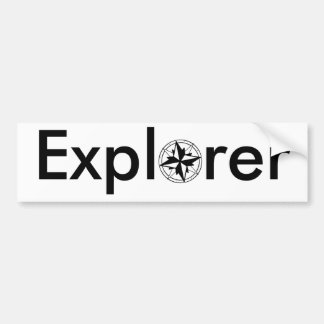 Explorer Compass Bumper Sticker