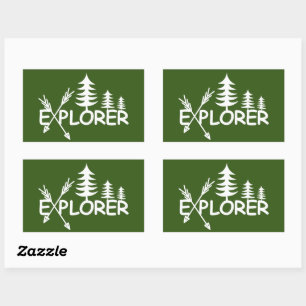 Explorer Design - Rectangle Stickers