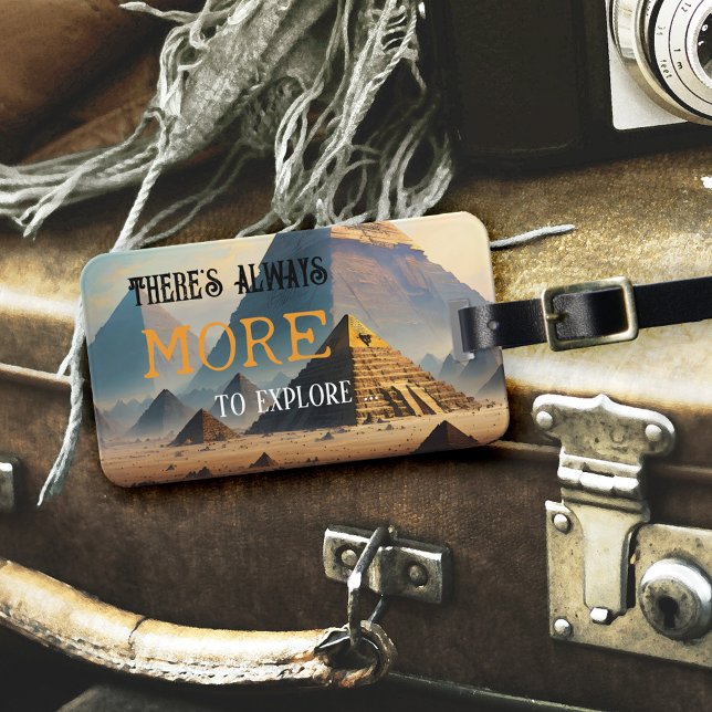 Explorer Egypt Archaeology Wanderlust  Luggage Tag (Creator Uploaded)