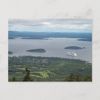 Explorer of the Seas in from Acadia National Park Postcard