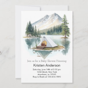 Explorer Starry Adventure Awaits Baby Shower Invitation