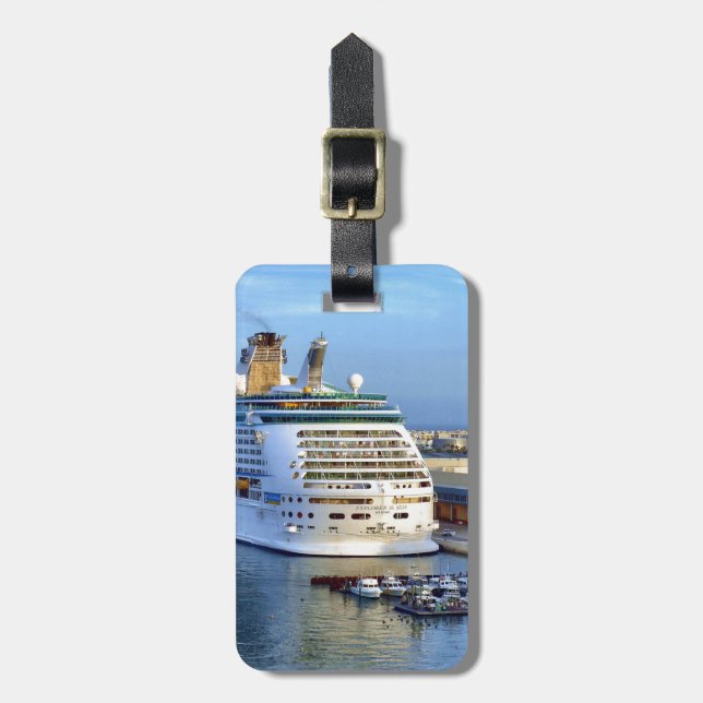 Explorer Stern Personalised Luggage Tag (Front Vertical)