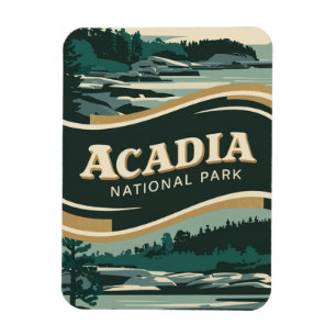 Exploring Acadia National Park Maine Magnet