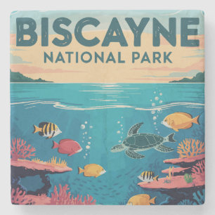 Exploring Biscayne National Park Florida Waters Stone Coaster