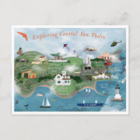 Exploring Coastal San Pedro Illustration Photo Pos