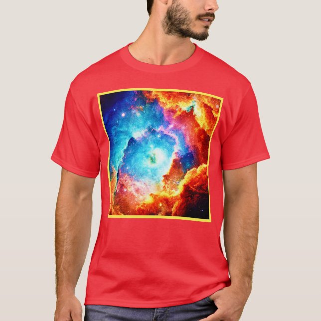 Exploring Colourful Nebula Art T-Shirt (Front)