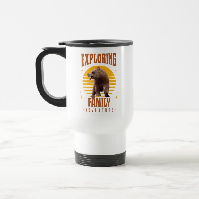 Exploring Family Adventure Travel Mug (Left)