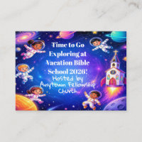 Exploring God's Word Vacation Bible School Invite