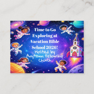 Exploring God's Word Vacation Bible School Invite