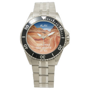 Exploring New Heights, Name Age Wave Hikers Wrist Watch