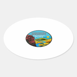EXPLORING NEW WILDS OVAL STICKER