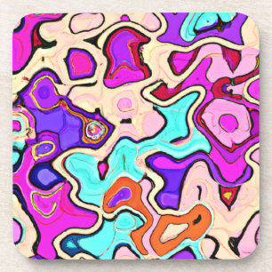 Exploring Our Colourful Patterns Art Coaster