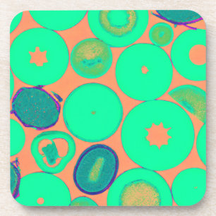 Exploring Our Stylish Green Patterns Art Coaster