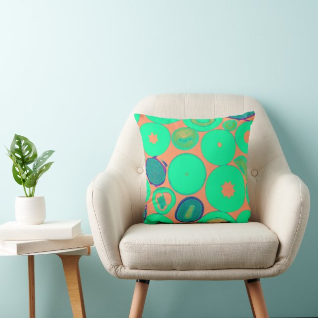Exploring Our Stylish Green Patterns Art Cushion (Chair)