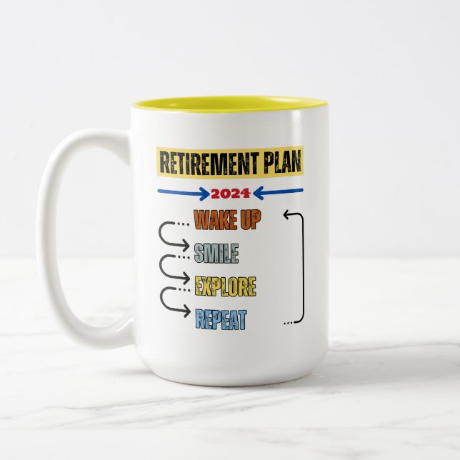 Exploring - Retirement Plan 2024 Mug (Left)