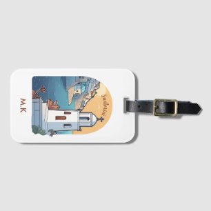 Exploring Santorini, Greece Luggage Tag