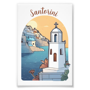 Exploring Santorini, Greece Photo Print