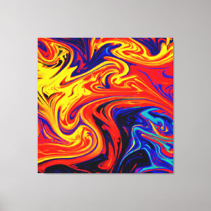 Exploring The Colourful Abstract Pattern Canvas Print