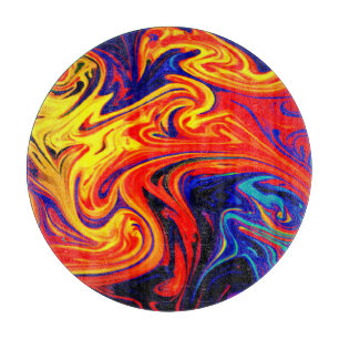 Exploring The Colourful Abstract Pattern Cutting Board