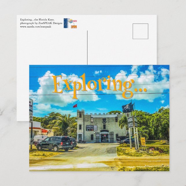 Exploring...the Florida Keys Postcard (Front/Back)