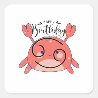 Exploring the Hidden Charms of Cancer Square Sticker