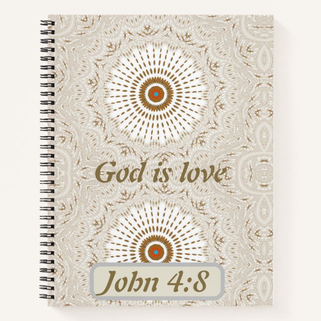 Exploring the Nature of God: Insight from John 4:8 Notebook (Front)