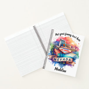 Exploring the vibrant charm of Las Vegas at sunset Notebook