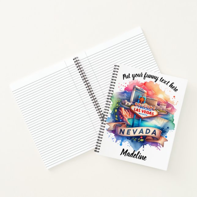 Exploring the vibrant charm of Las Vegas at sunset Notebook (Inside)