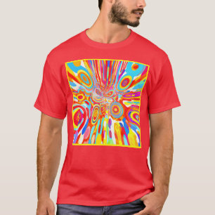 Exploring Vibrant Colourful Pattern T-Shirt