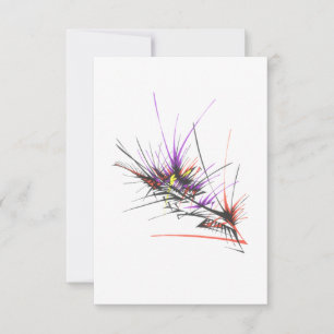 Explosion Colourful Abstract Tribal Tattoo Art Thank You Card