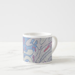 "Explosion in Space" Abstract Art Espresso Cup