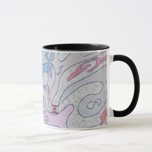 Explosion in Space, Abstract Art Mug