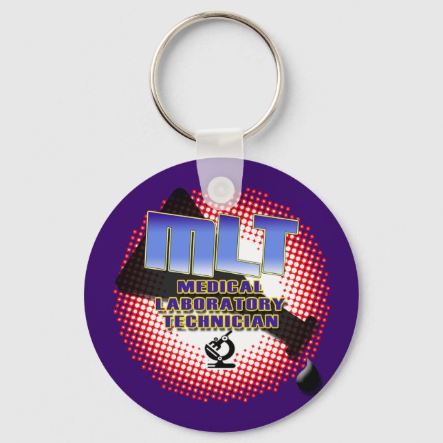 EXPLOSION MLT Medical Laboratory Technologist Key Ring (Front)