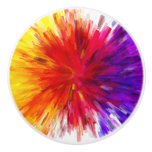 Explosion of Colour Ceramic Knob