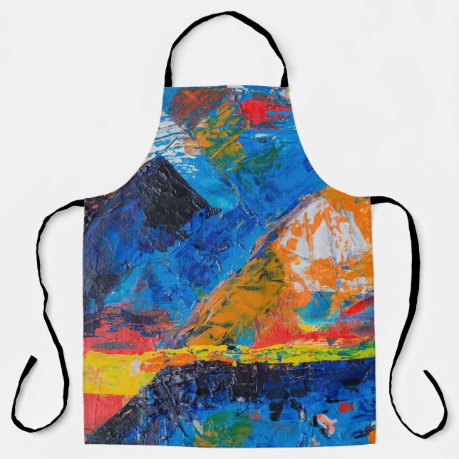 Explosion of Colours All-Over Print Apron (Front)
