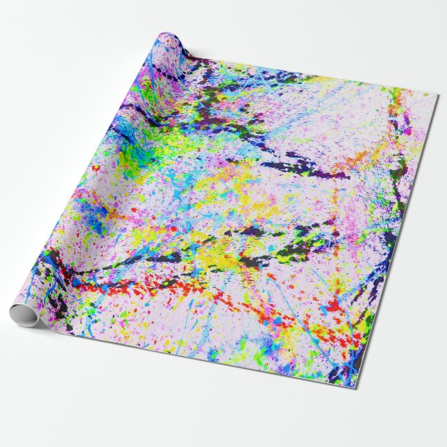 Explosion of colours wrapping paper (Unrolled)