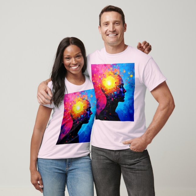 Explosion of Creative Mind Art T-Shirt (Unisex)