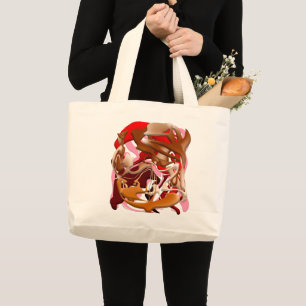Explosion of Frozen Flavors Large Tote Bag