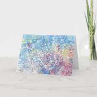 Explosions of Colour Greeting Card