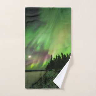 Explosive Aurora Hand Towel