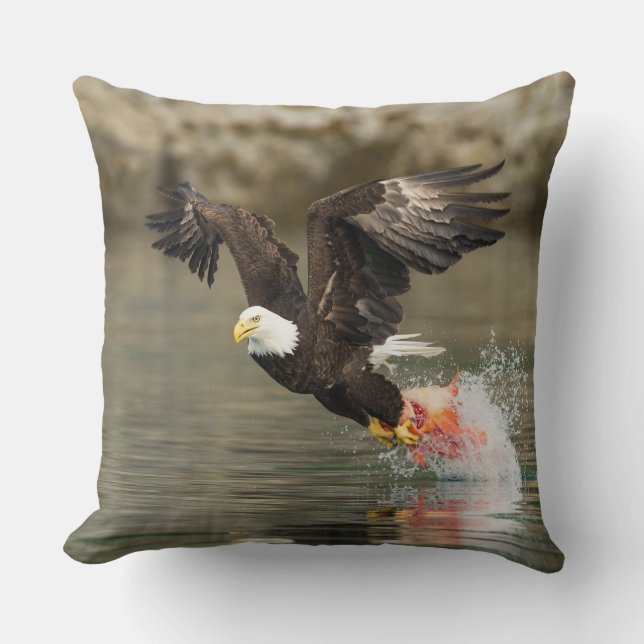 Explosive Bald Eagle Cushion (Front)