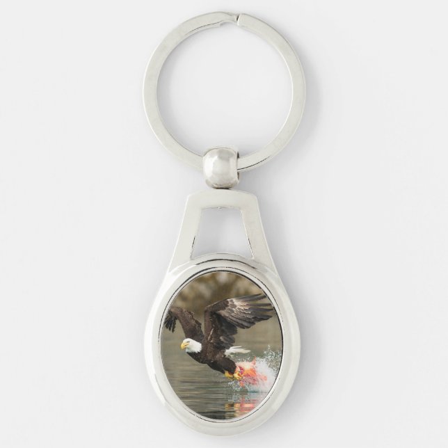 Explosive Bald Eagle Key Ring (Front)