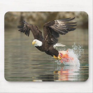 Explosive Bald Eagle Mouse Mat