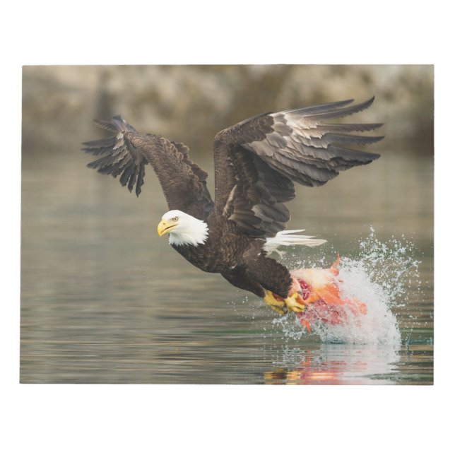 Explosive Bald Eagle Notepad (Front)