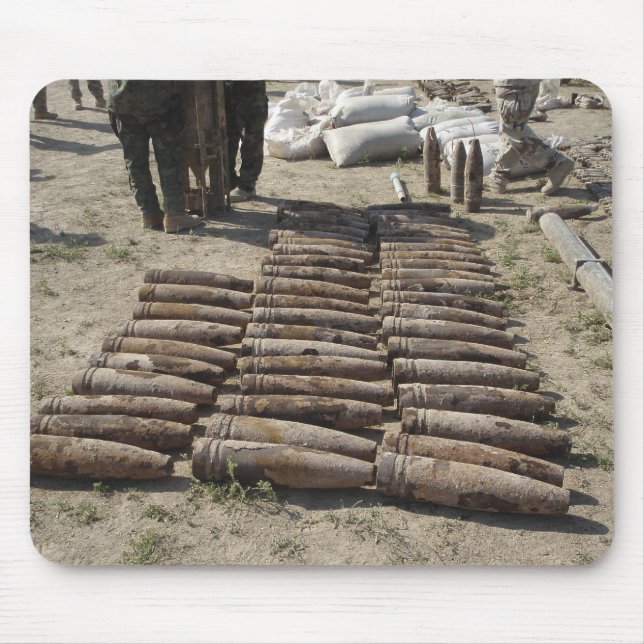 Explosive devices are identified and inventorie mouse mat (Front)