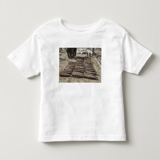 Explosive devices are identified and inventorie toddler T-Shirt (Front)